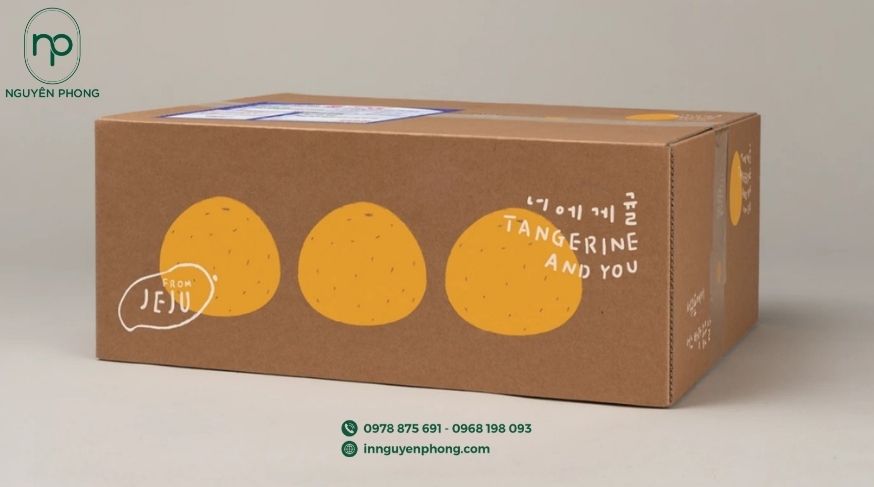 Mẫu thùng carton đựng quýt